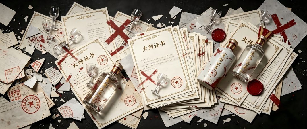 大师证书被红叉划掉