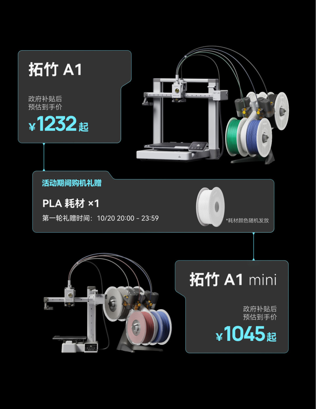 拓竹双11价目表出炉:H3C四天后发布,买旧还是等新?