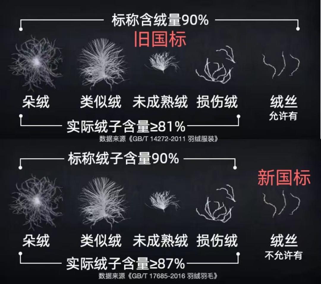 羽绒新国标下的第一个双11:商务党认全吊牌3行字再下单