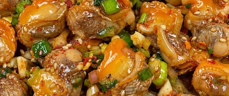 凉拌香辣扇贝肉