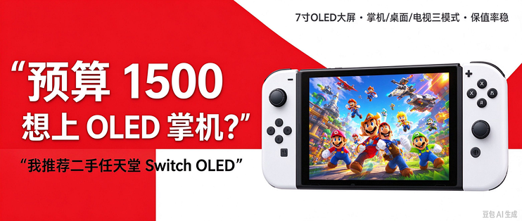 预算 1500 想上 OLED 掌机？我推荐二手任天堂 Switch OLED