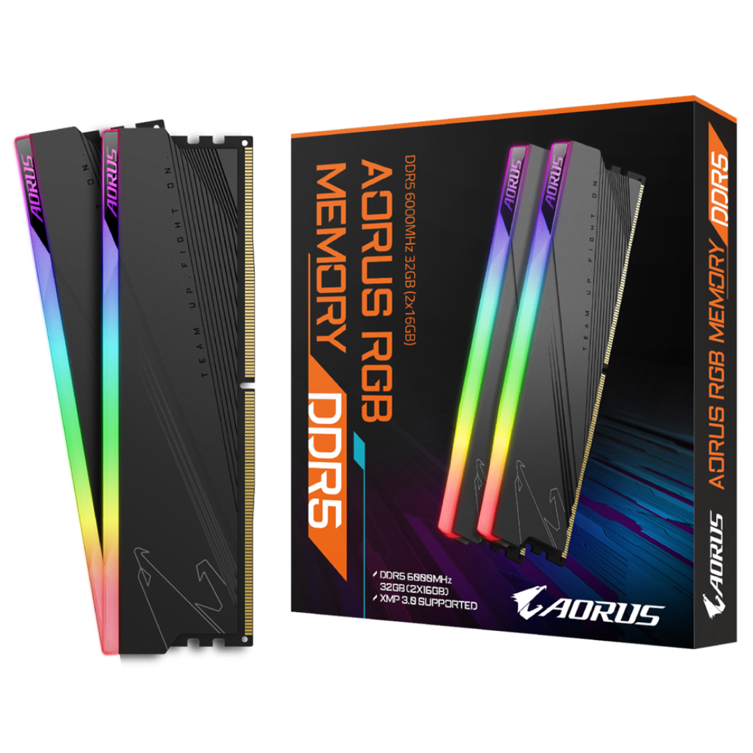 AORUS DDR5 6000MHz 32GB内存套条与包装