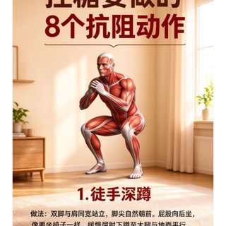 医生说控糖最该做的不是少吃，是这8个真正有效的抗阻训练动作了