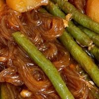 土豆豆角炖粉条