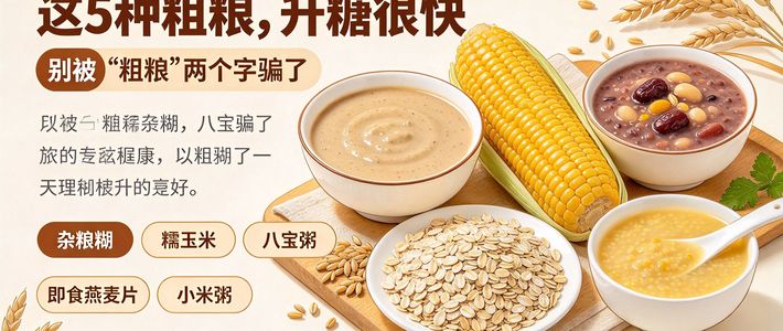 吃着不甜，升糖却更快？这三类日常饮食才是“重灾区”