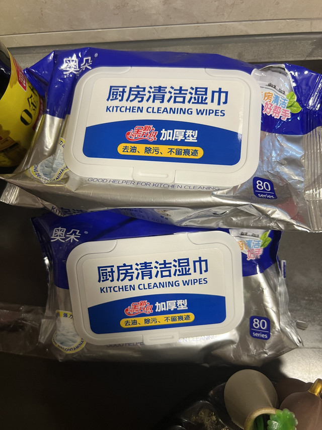厨房湿巾除油污到手啦