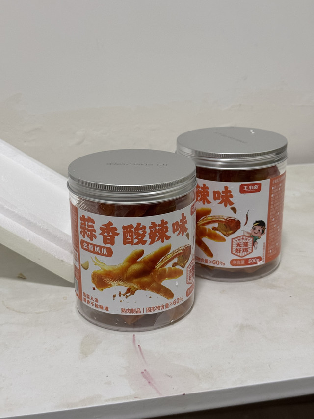 王小卤去骨凤爪 500g 蒜香酸辣