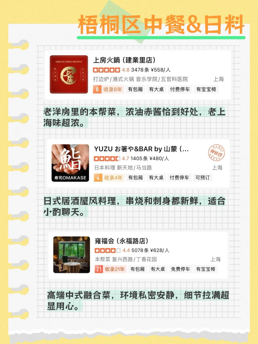 上海吃什么1️⃣暧昧期约会觅食指南