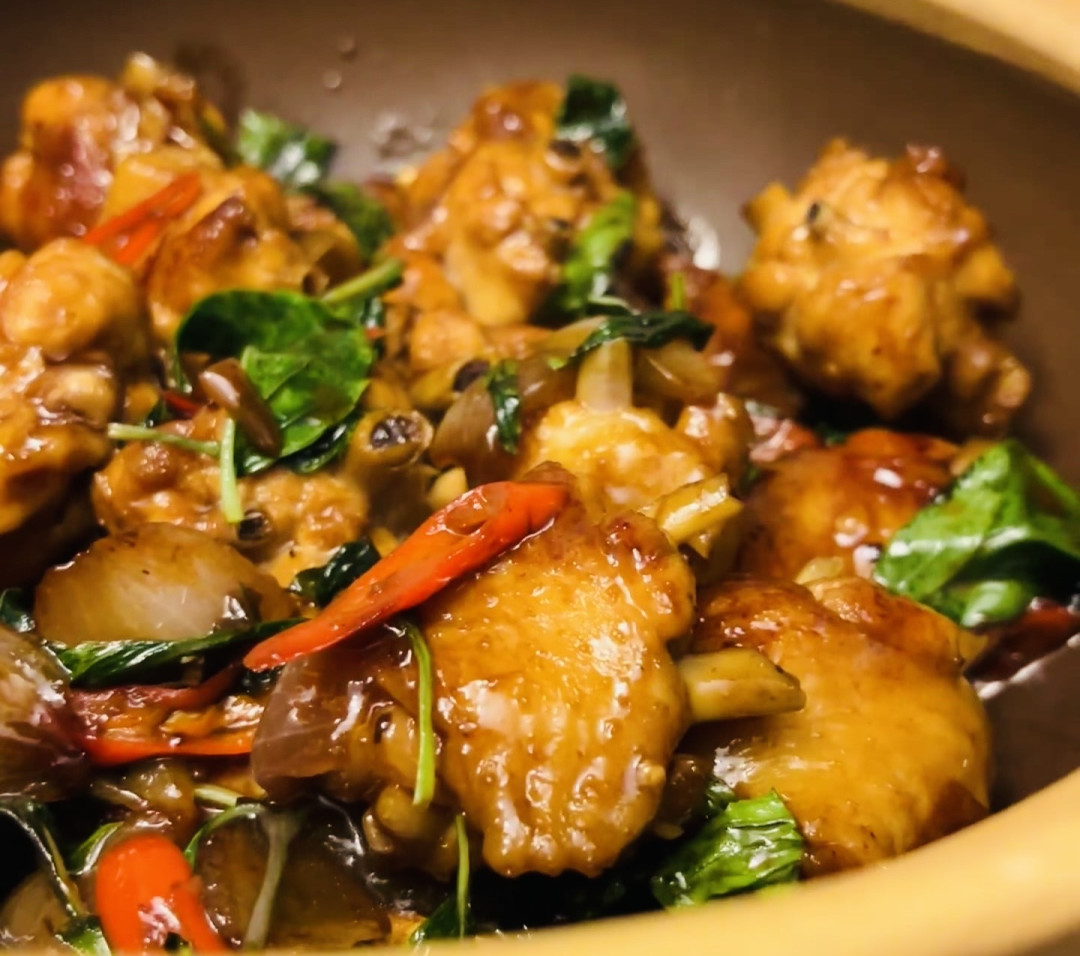 麻油九层塔三杯鸡制作指南