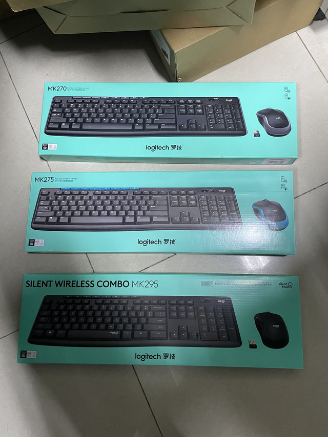 罗技的这几款无线键鼠套装到底有啥区别？