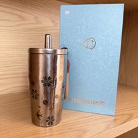 纯钛咖啡杯｜飞燕鎏金，把浪漫握在手里