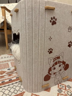 值得买毛毡猫窝试睡体验