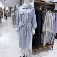 优衣库衬衫裙，春日通勤的百搭神器